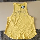 Darc Sport Marvel Wolverine Hero Elite Series Vintage Yellow Muscle Tee M