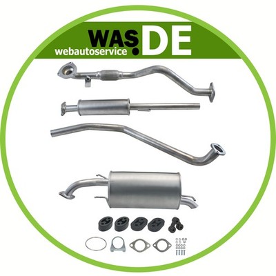 Auspuffanlage für DAEWOO KALOS 1.2 Schrägheck ab. Bj. 2003- 72 PS Auspuff