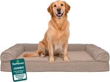 Orthopedic Dog Bed for Large Dogs W/ Removable Bolsters  Washable Cover