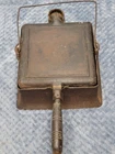 The Wagner MFG Square Cast Iron Waffle Maker Pat 1892 High Base Bail Wire Handle