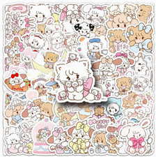 50 pcs Stickers Kawaii Anime Cat Kitty, Mikko Cute for Journal Planners NWT