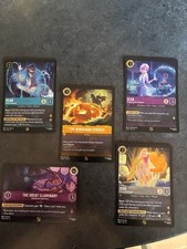 Disney Lorcana Whispers In The Well League Play OP FOIL PROMO Cards Set of 5