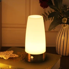 WRalwaysLX Retro LED Night Light for Home,Small Lamp with Wireless PIR LED Mo...