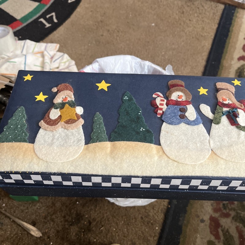 Country Snowman 4 Piece Christmas Ornaments