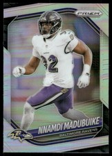 2025 Panini Prizm Prizms Silver #22 Nnamdi Madubuike - FB