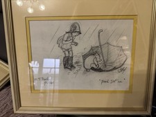 Rare Winnie The Pooh Art Drawing Original