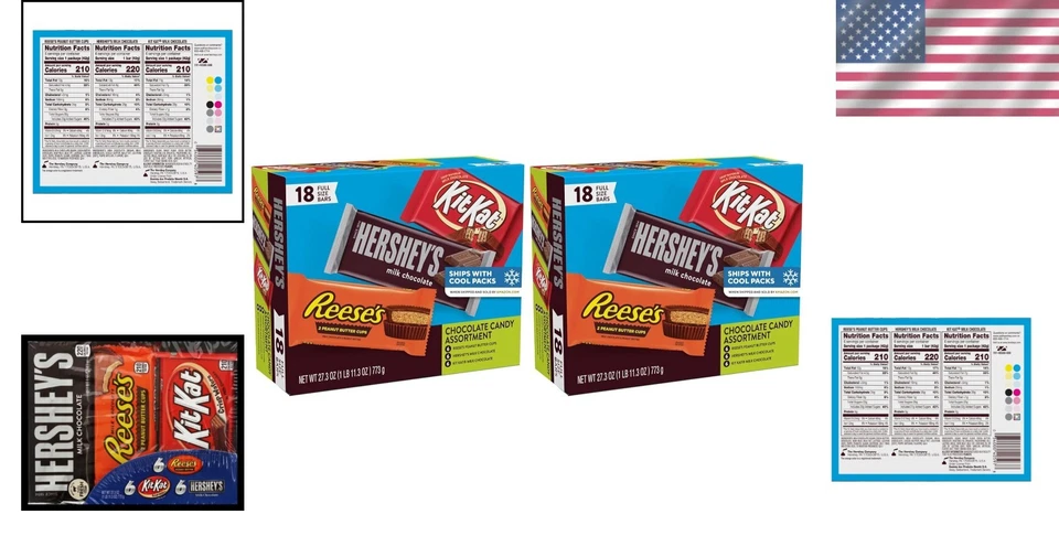 KIT KAT & REESE'S Full Size Bars, 27.3 oz, Pack of 36 - Image 2 of 4