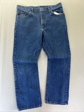 Vintage Lee Riders Jeans Mens 38x30 Union Made In USA Blue Denim Workwear Boot