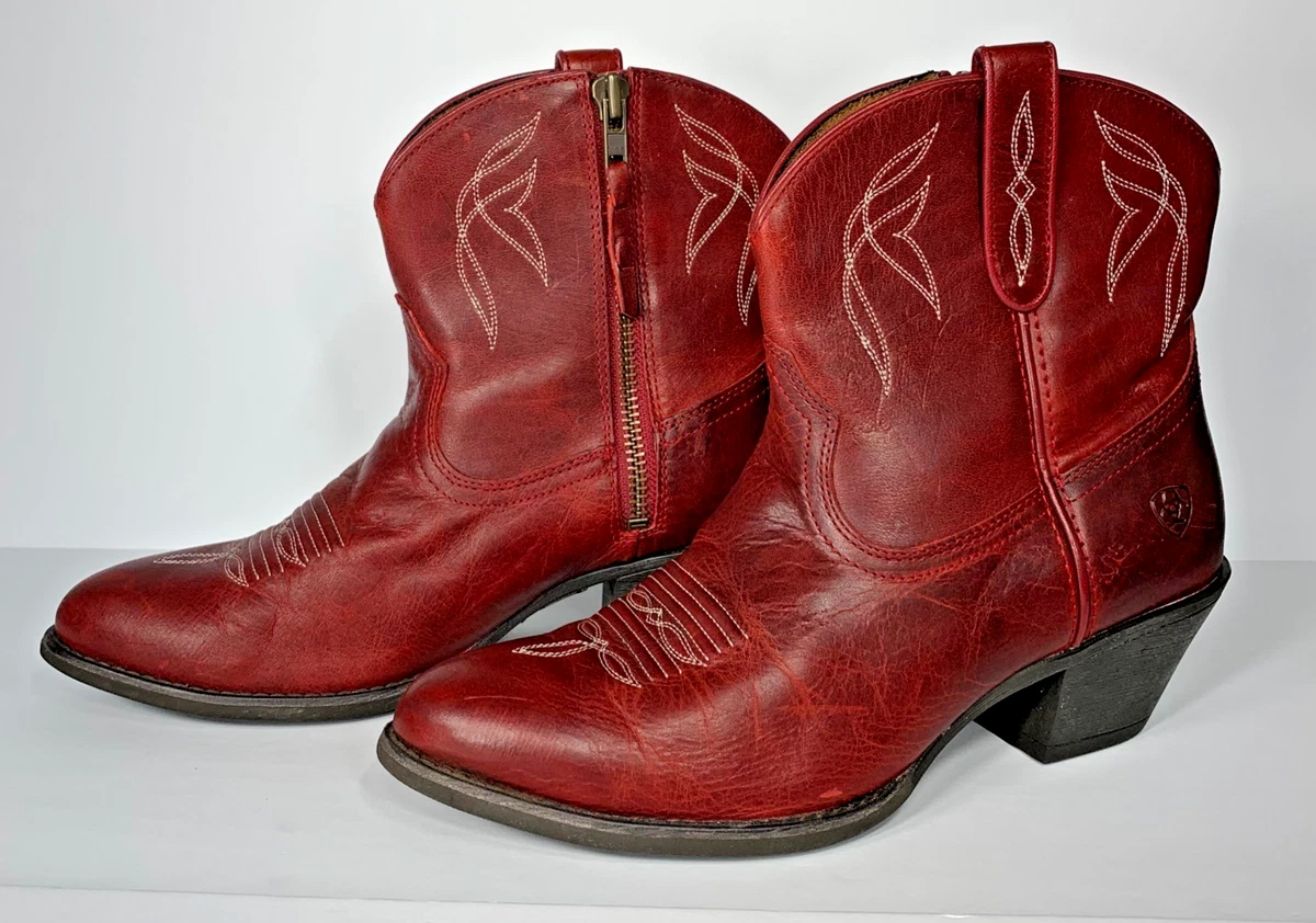 Ariat Red Mid (2-2.9 in) Heel Height Boots for Women for sale | eBay