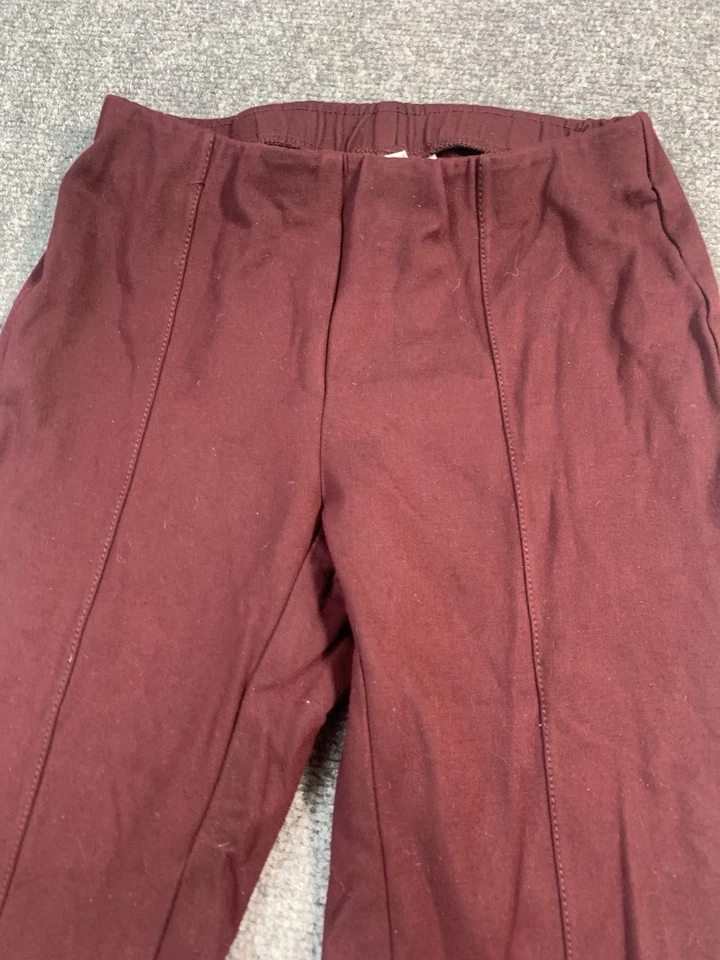 J.Jill Leggings Mujer XS Rojo Granate Pierna Cónica Pull On Ponto Leggings Foto 4 de 4