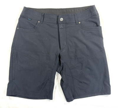Kuhl Men s Shorts 36 Black Gusset Hike Camp Climb Hipster Preppy Dad