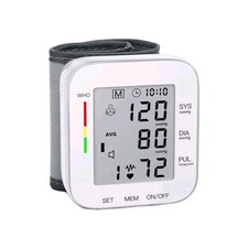 Digital Blood Pressure Monitor Wrist BP Cuff Gauge Heart Rate Machine