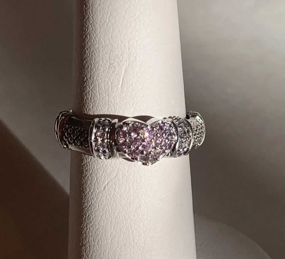 Pendientes colgantes y anillo a juego Judith Ripka-925 plata oro 18K rosa con cierre de palanca nuevos con etiquetas Foto 3 de 4