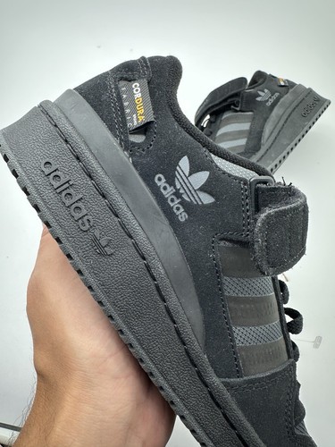 ✅ BNIB Adidas Forum Low Triple Black UK 5.5 US 6 EU 38 2/3 GY8294 - Picture 3 of 10