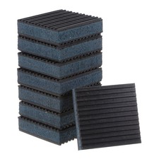 8pcs Rubber Anti Vibration Pads 3" x 3" x 7/8" with EVA Center