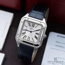 Cartier Santos-Dumont WSSA0032 - 2025, Full Set ‘Extra Large’ Steel Silver Ro...