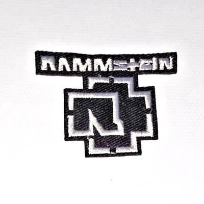 Rammstein Heavy Metal Rock Music Band Logo Embroidery iron sew on Patch 5.2x4cm