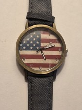 American Flag Watch NEW BATTERY
