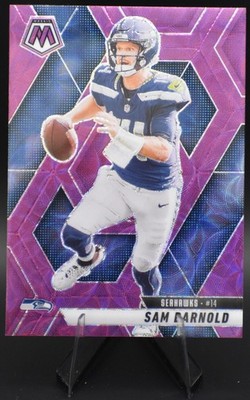 2025 Panini Mosaic #27 Sam Darnold Purple Scope - Seattle Seahawks