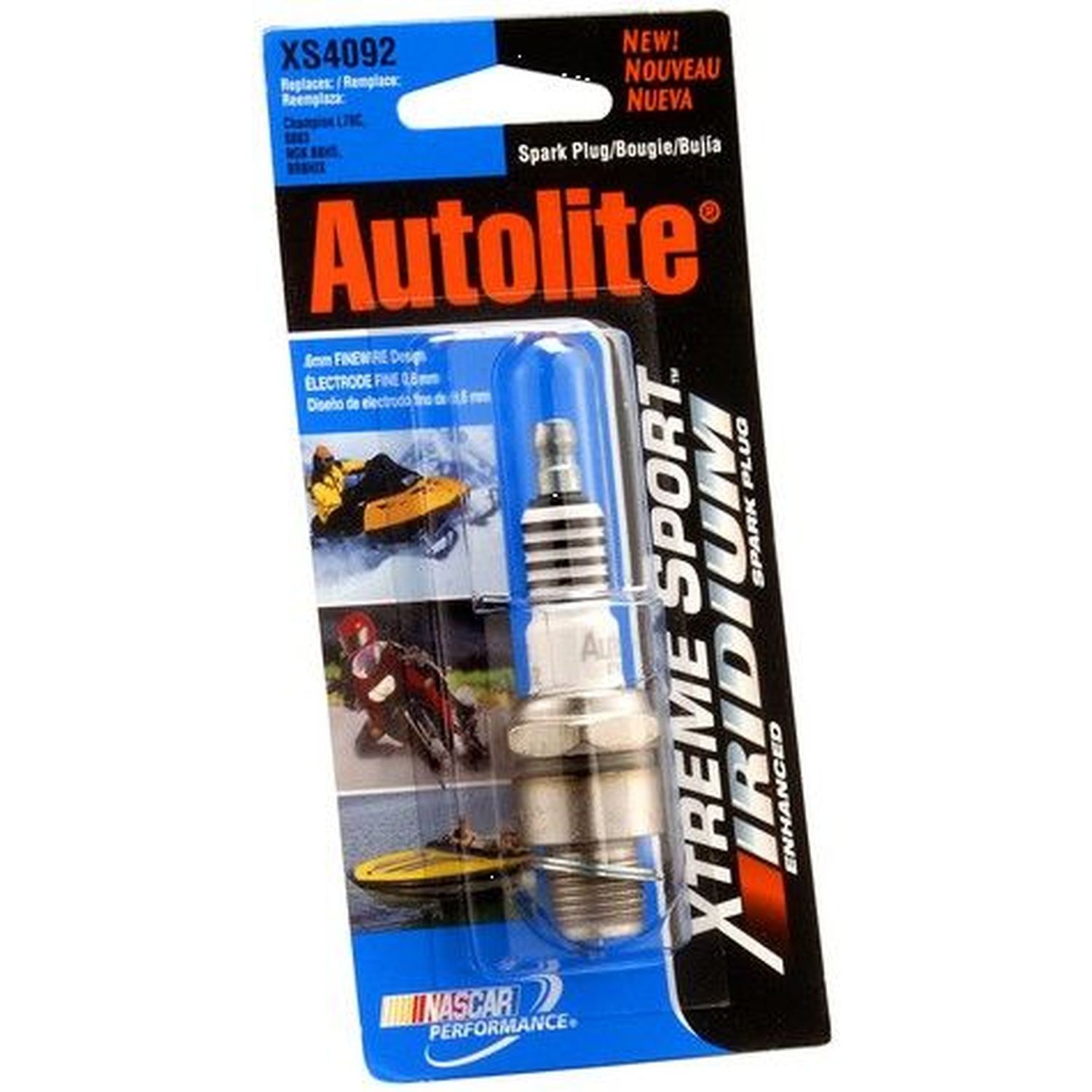 Autolite XS4092DP Iridium Powersports Spark Plug - Display Pack