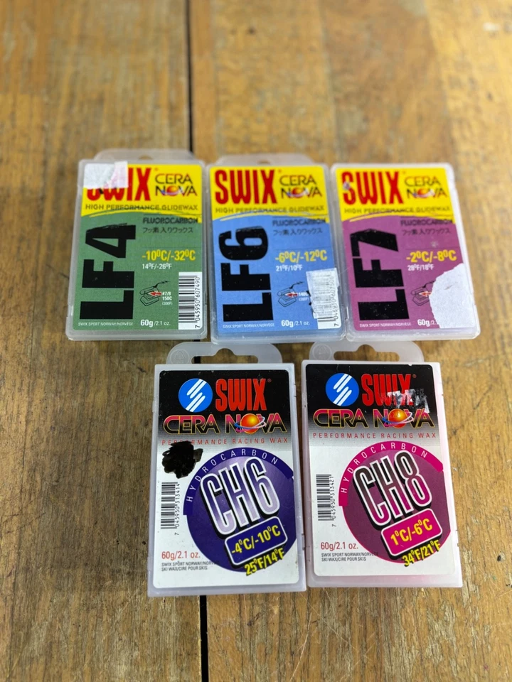 SWIX LF6- 7 8 CH Cross Country  Universal Wax Nordic Ski Wax Bundle Fluoro - Image 2 of 4