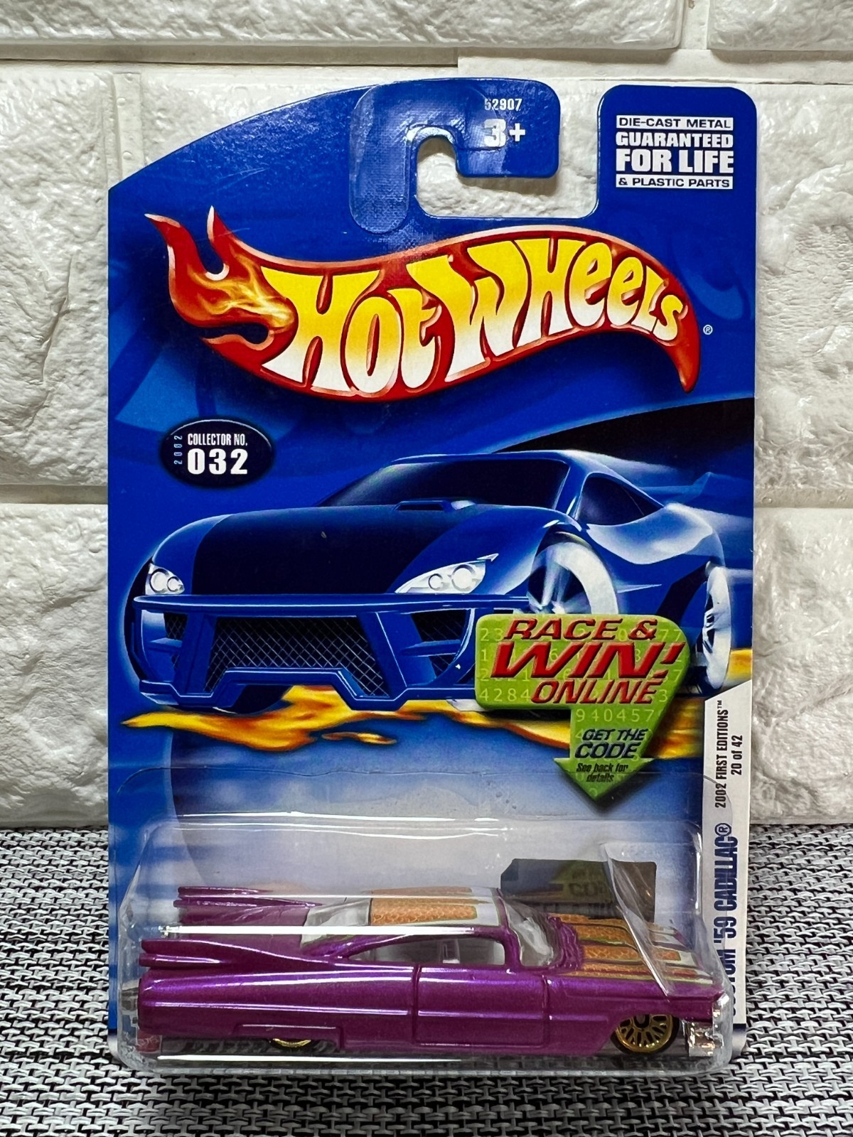 Hot Wheels 2002 First Editions 20 of 42 Custom '59 Cadillac 2002 No. 032 Purple