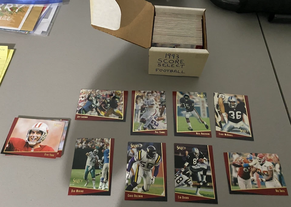 1993 SCORE SELECT/ 1993 NFL WILD CARD NFL FOOTBALL 200 CARD 2 SETS PACK FRESH - Image 2 of 4