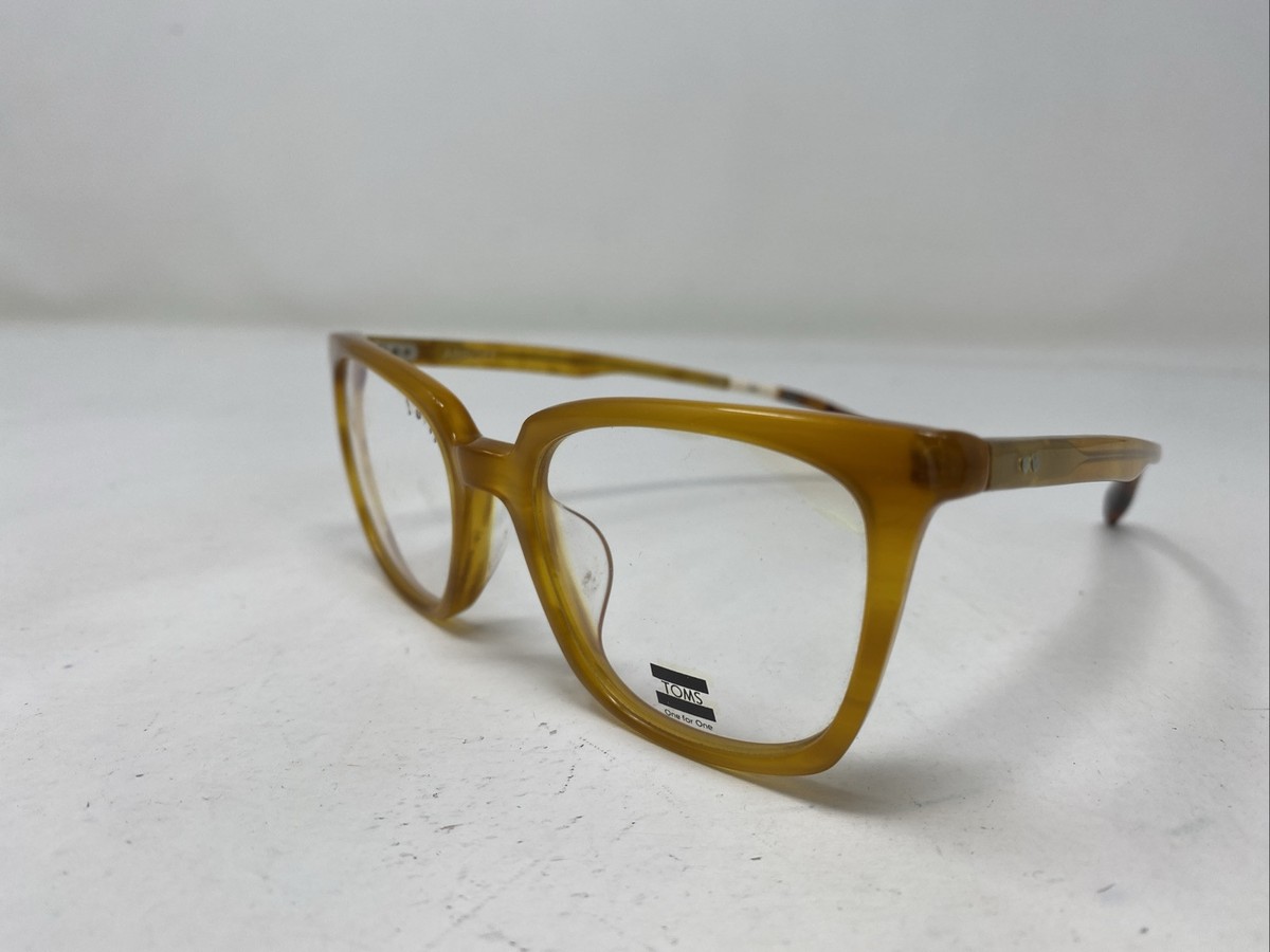 TOMS One For One ABBOTT 10013711 49-19-147 Honey Brown Eyeglasses