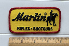 Marlin Rifles Shotguns Firearms Horse Rider Yellow Black Embroidered Patch NOS