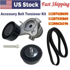 Drive Belt Idler Pulley Tensioner Kit For BMW 128i 325i 325xi 328i 328xi X3 N52