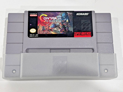 Contra III 3: The Alien Wars + Dust Sleeve - Super Nintendo (SNES) 1992  Konami!