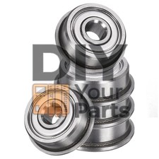 5pcs F624zz 4x13x5mm Miniature Flanged Shielded Precision Ball Bearing