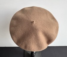 Vintage Kangol Anglobasque Beret Camel 100% Virigin Wool - Size M