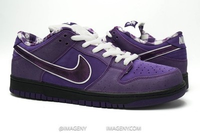 NIKE DUNK LOW SB USED SIZE 10.5 LOBSTER VOLTAGE PURPLE WHITE BV1310-555