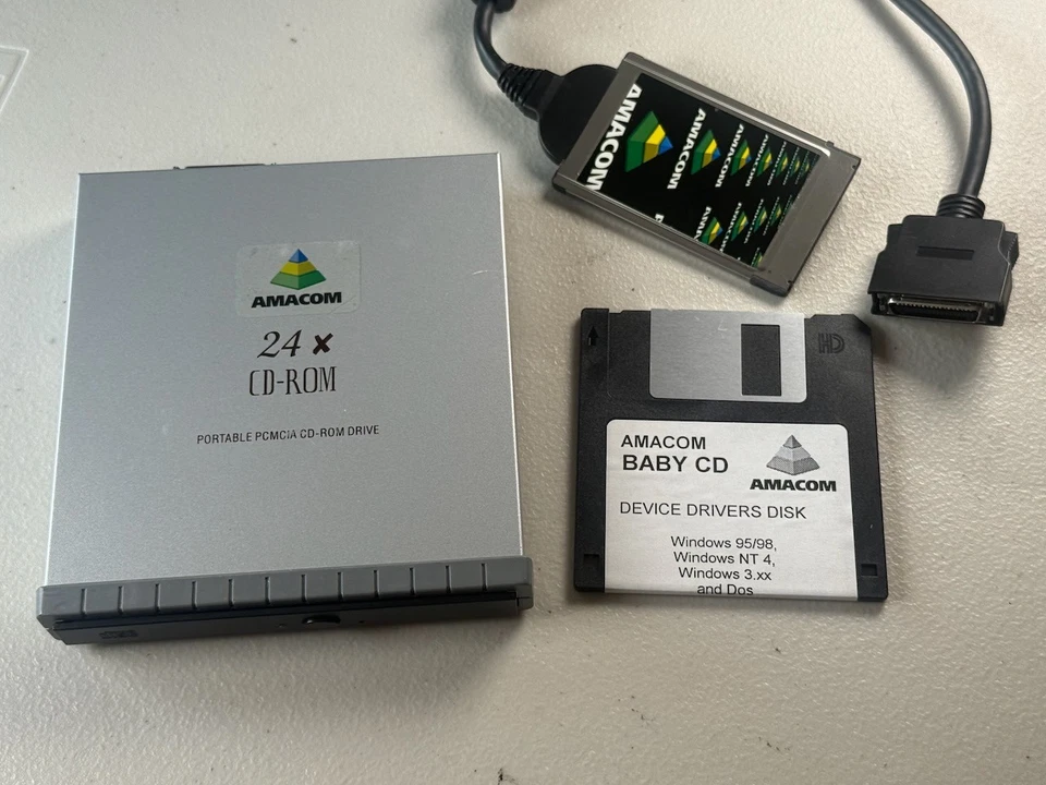 Amacom Baby CD PCMCIA Type II/III Drive – Portable Laptop Optical - Image 3 of 4