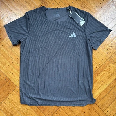 Adidas Adi365 ClimaCool+ Short Sleeve Running Shirt Black Mens Medium JM5702 - Image 1 of 3