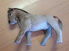  c1960s Field Museum Chicago IL Fur and Leather Horse Zipper Bank Gift Shop Item