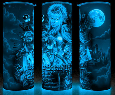 Glow in the Dark Labyrinth 80s David Bowie - Jennifer Connelly Cup Mug Tumbler