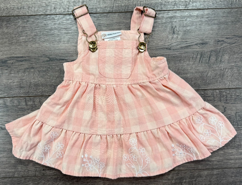 Baby Mädchen Kleidung Daisy Fuentes 0-3 Monate rosa kariert Overall Pullover Kleid