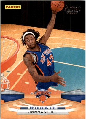 2009-10 Panini Artists Proof Knicks Basketball Card #308 Jordan Hill /199