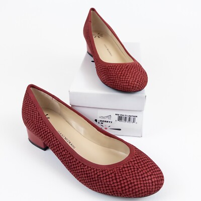 Isaac Mizrahi Live! Kerry2 Women's Shoes Red Multi Leather Size 9W New In Box