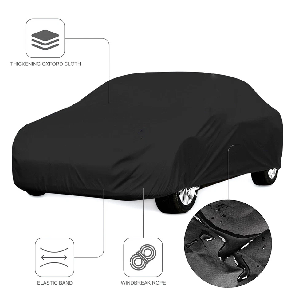 Полный автомобильный чехол для улицы водонепроницаемый защита от солнца ультрафиолета всепогодная защита для Ford Mustang - Изображение 3 из 4