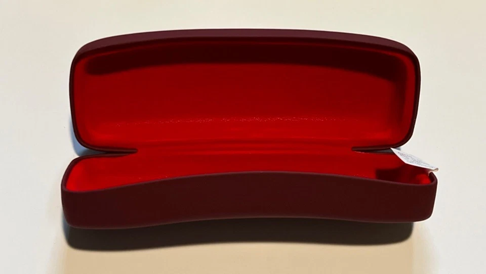 NOVO ESTOJO RÍGIDO DE ÓCULOS RAY BAN JUNIOR KIDS VERMELHO AUTÊNTICO CONCHA - Imagem 2 de 2