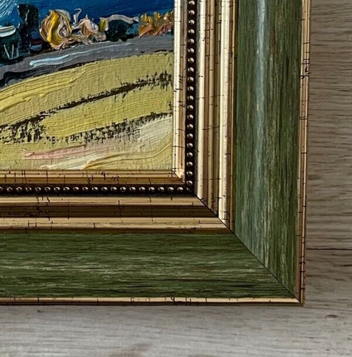 pinturas al óleo miniatura enmarcadas originales - Imagen 9 de 10
