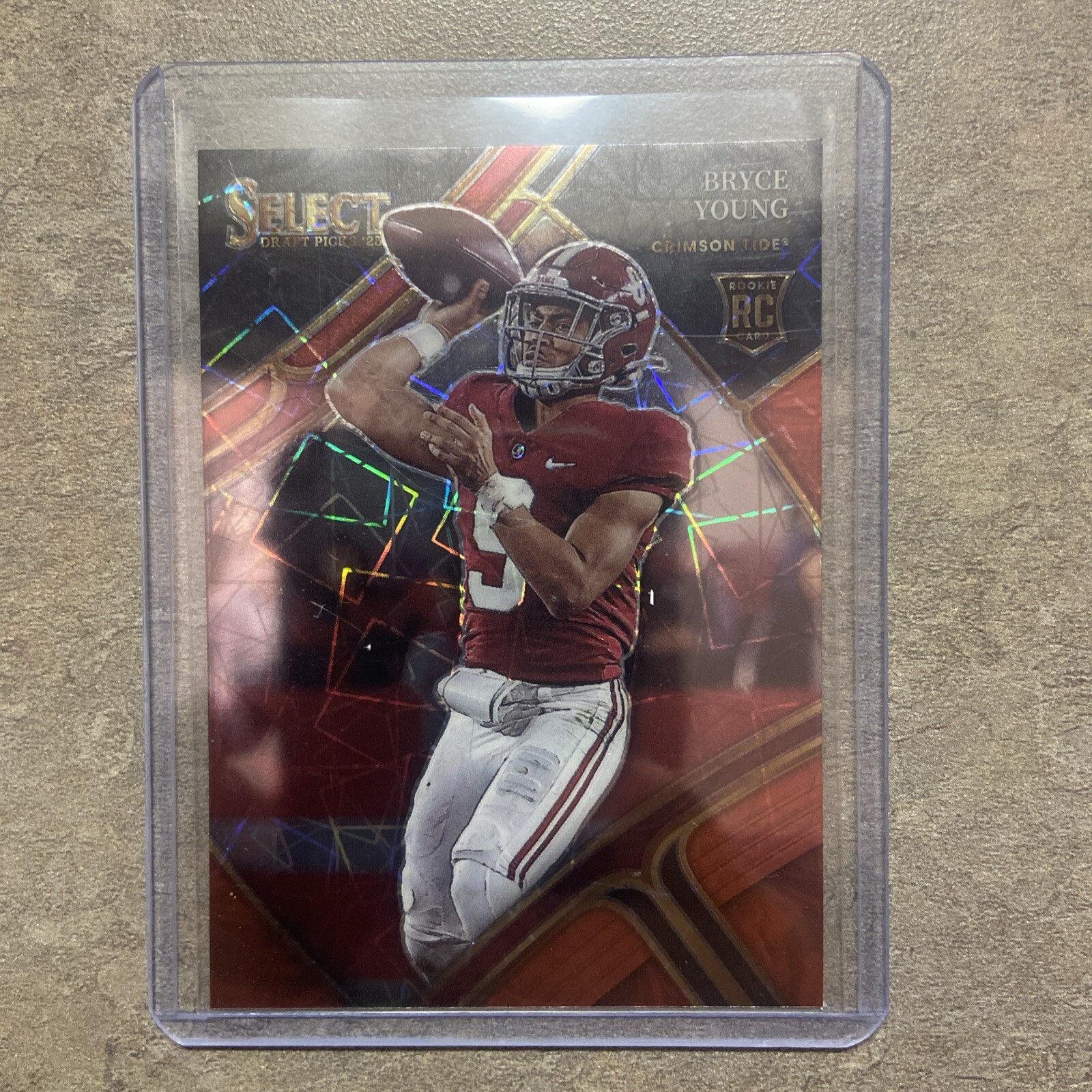 2023 Panini Select Draft Picks - Red Lazer Prizm #101 Bryce Young (RC)