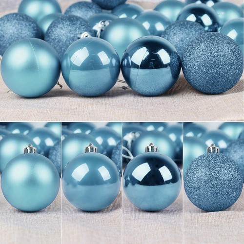 Christmas Hang Balls Xmas Tree Ornaments Hanging Ball Shatterproof 24 Pack New - Bild 265 von 343