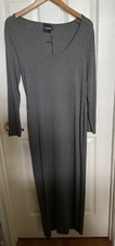 Asos Petite Stunning Sexy Streamline Gray Bodycon Maxi Dress US Size 12 NWT
