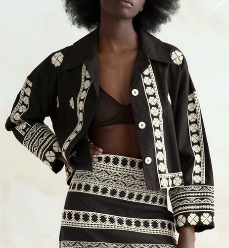 zara black button up shirt