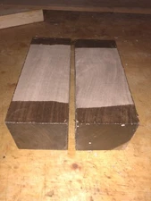 FREE SHIP 2 pc  BLACK WALNUT TURNING LATHE Pepper mill 3 X 3 X 8”