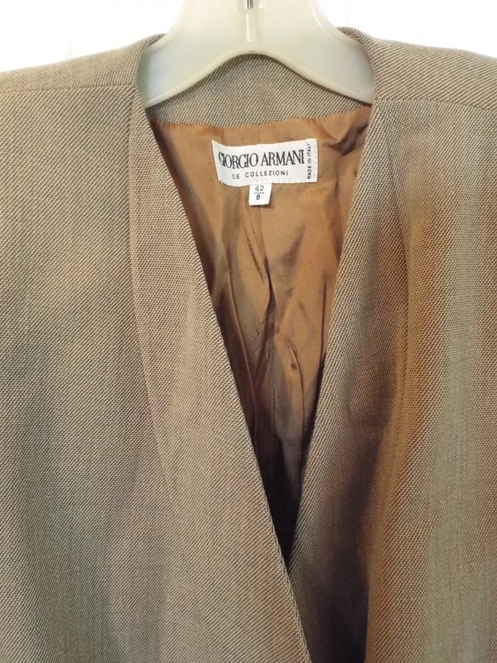 Giorgio Armani  Vintage  Suit Jacket 8 Academia Old Money Blazer Wool Blend - Image 2 of 4